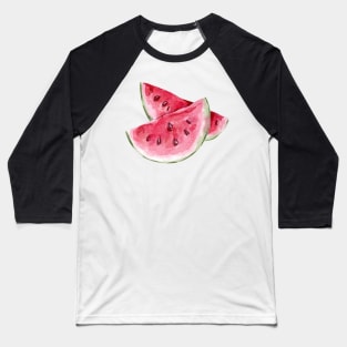 Watermelon Slices | Juicy Summer Fruit Baseball T-Shirt